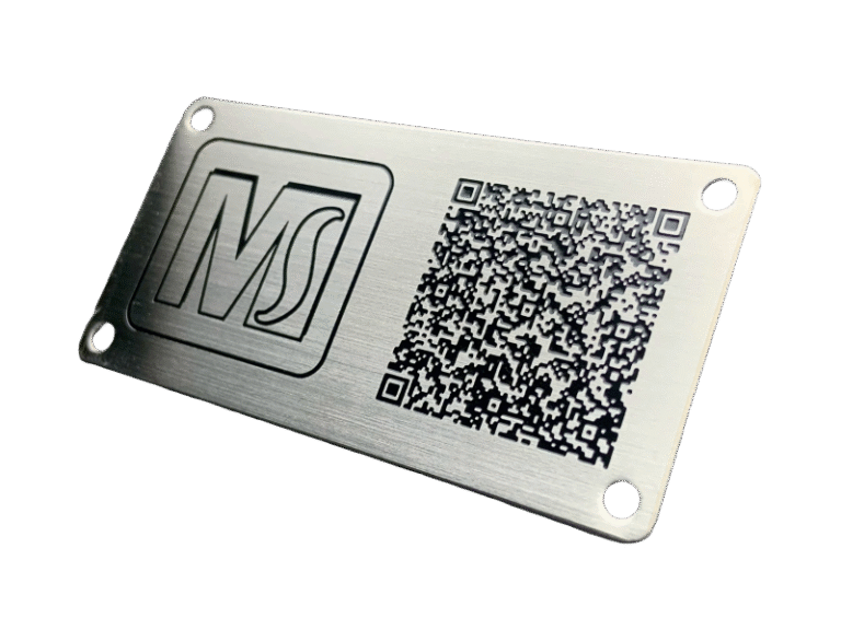 １７-不鏽鋼蝕刻QR CODE銘牌